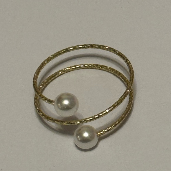Francesca's Collections Jewelry - Gold and Pearl Wrap Ring